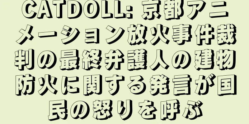 CATDOLL: 京都アニメーション放火事件裁判の最終弁護人の建物防火に関する発言が国民の怒りを呼ぶ