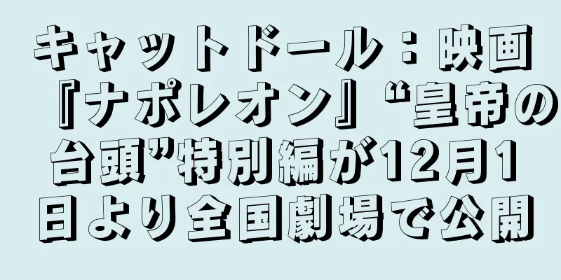 キャットドール：映画『ナポレオン』“皇帝の台頭”特別編が12月1日より全国劇場で公開