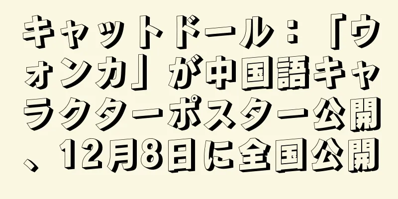 キャットドール：「ウォンカ」が中国語キャラクターポスター公開、12月8日に全国公開