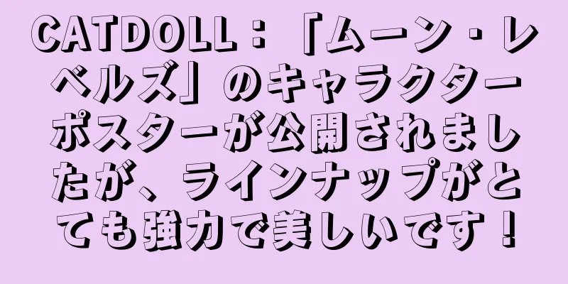 CATDOLL：「ムーン・レベルズ」のキャラクターポスターが公開されましたが、ラインナップがとても強力で美しいです！