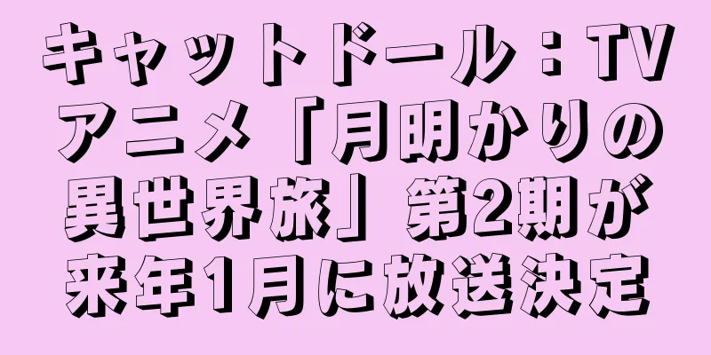 キャットドール：TVアニメ「月明かりの異世界旅」第2期が来年1月に放送決定