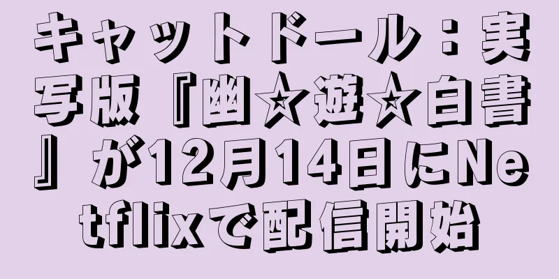 キャットドール：実写版『幽☆遊☆白書』が12月14日にNetflixで配信開始