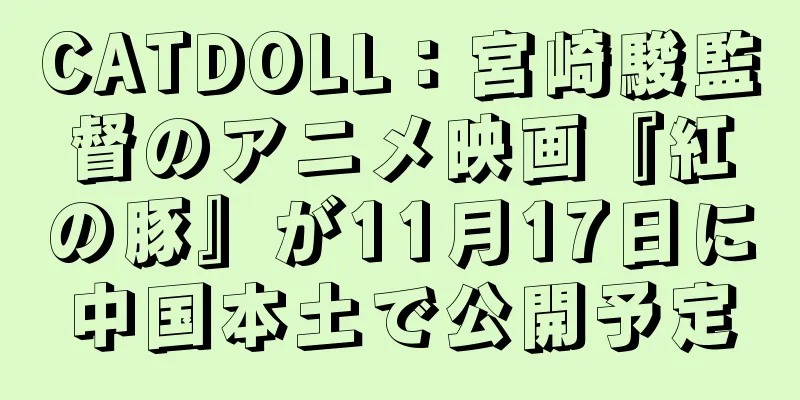 CATDOLL：宮崎駿監督のアニメ映画『紅の豚』が11月17日に中国本土で公開予定