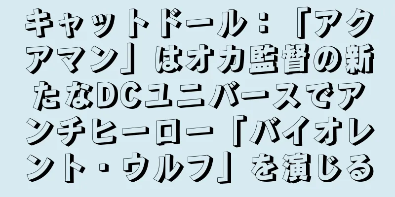 キャットドール：「アクアマン」はオカ監督の新たなDCユニバースでアンチヒーロー「バイオレント・ウルフ」を演じる