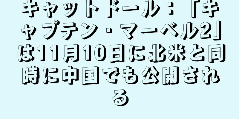 キャットドール：「キャプテン・マーベル2」は11月10日に北米と同時に中国でも公開される