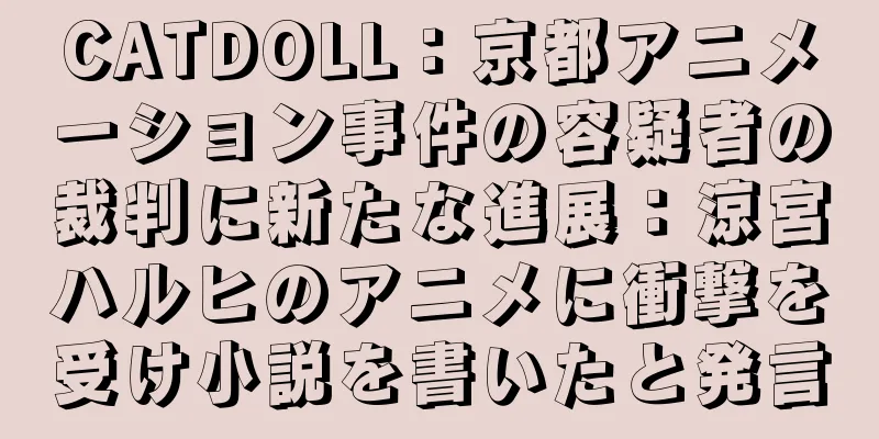 CATDOLL：京都アニメーション事件の容疑者の裁判に新たな進展：涼宮ハルヒのアニメに衝撃を受け小説を書いたと発言