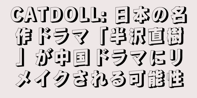CATDOLL: 日本の名作ドラマ「半沢直樹」が中国ドラマにリメイクされる可能性