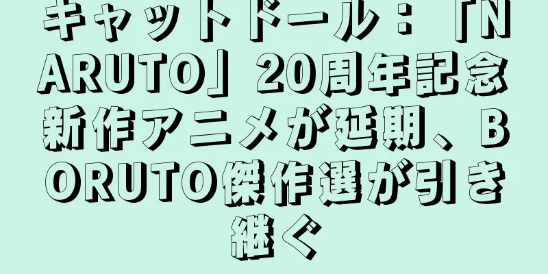 キャットドール：「NARUTO」20周年記念新作アニメが延期、BORUTO傑作選が引き継ぐ