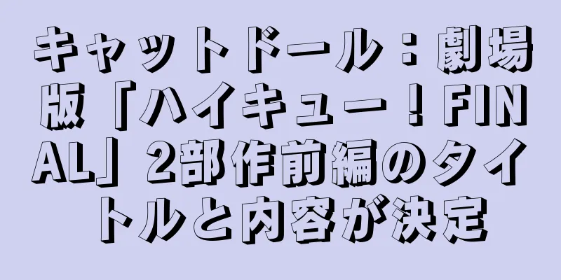 キャットドール：劇場版「ハイキュー！FINAL」2部作前編のタイトルと内容が決定