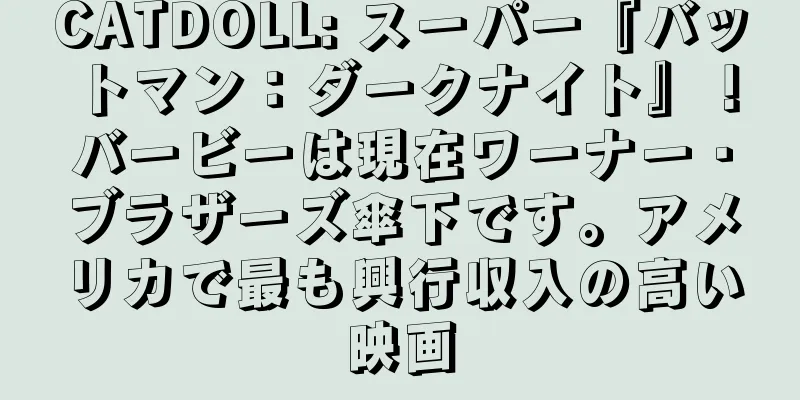 CATDOLL: スーパー『バットマン：ダークナイト』！バービーは現在ワーナー・ブラザーズ傘下です。アメリカで最も興行収入の高い映画