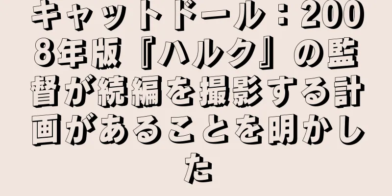 キャットドール：2008年版『ハルク』の監督が続編を撮影する計画があることを明かした