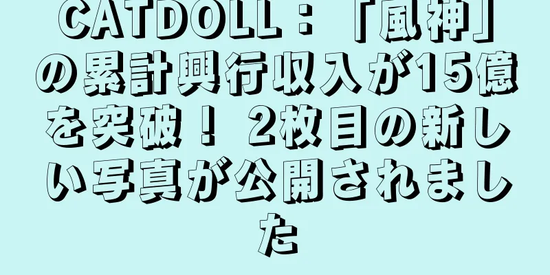 CATDOLL：「風神」の累計興行収入が15億を突破！ 2枚目の新しい写真が公開されました