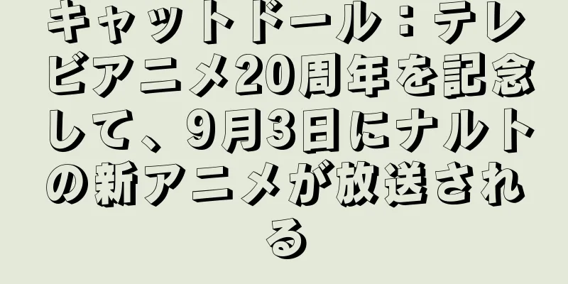キャットドール：テレビアニメ20周年を記念して、9月3日にナルトの新アニメが放送される