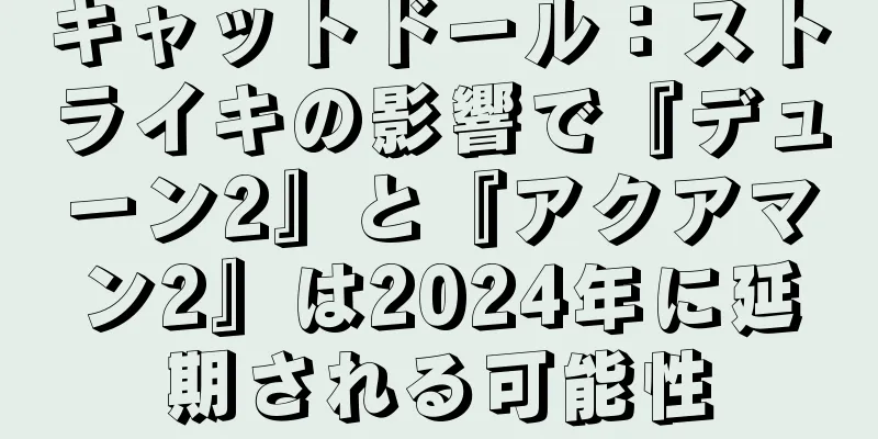 キャットドール：ストライキの影響で『デューン2』と『アクアマン2』は2024年に延期される可能性