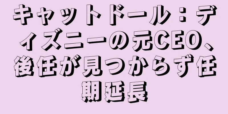 キャットドール：ディズニーの元CEO、後任が見つからず任期延長