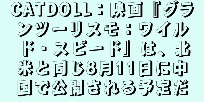 CATDOLL：映画『グランツーリスモ：ワイルド・スピード』は、北米と同じ8月11日に中国で公開される予定だ