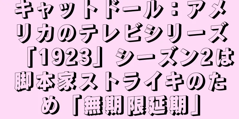 キャットドール：アメリカのテレビシリーズ「1923」シーズン2は脚本家ストライキのため「無期限延期」