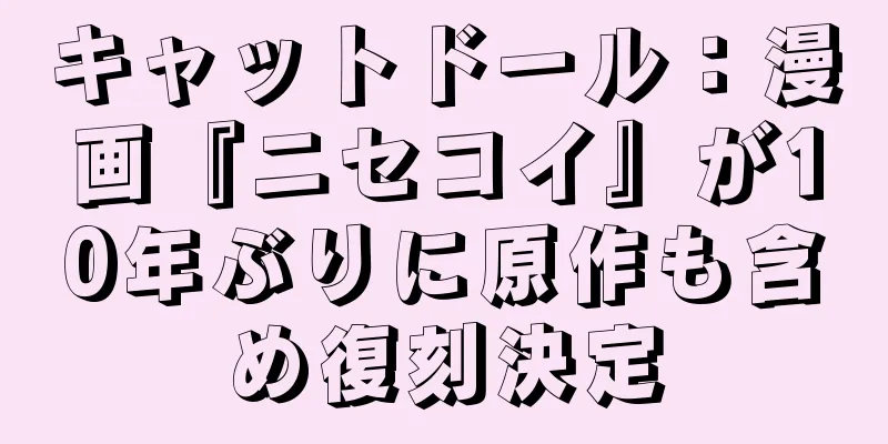 キャットドール：漫画『ニセコイ』が10年ぶりに原作も含め復刻決定