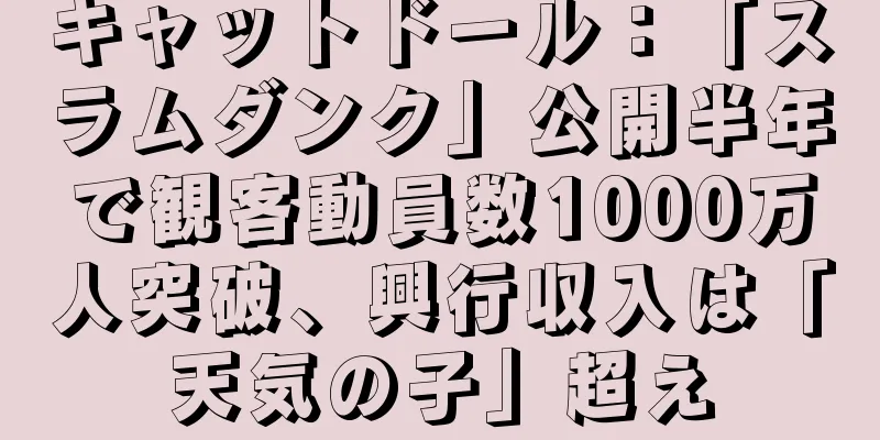 キャットドール：「スラムダンク」公開半年で観客動員数1000万人突破、興行収入は「天気の子」超え