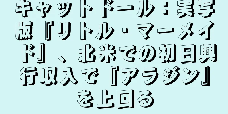 キャットドール：実写版『リトル・マーメイド』、北米での初日興行収入で『アラジン』を上回る