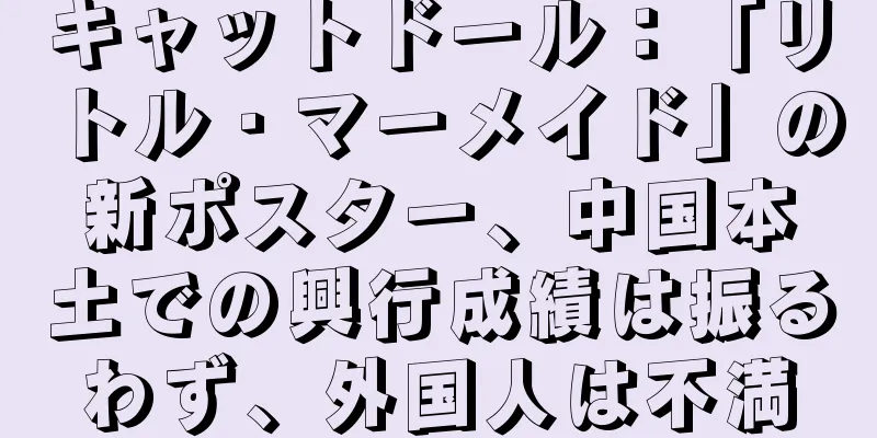 キャットドール：「リトル・マーメイド」の新ポスター、中国本土での興行成績は振るわず、外国人は不満