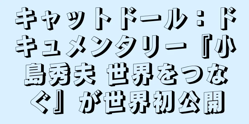 キャットドール：ドキュメンタリー『小島秀夫 世界をつなぐ』が世界初公開