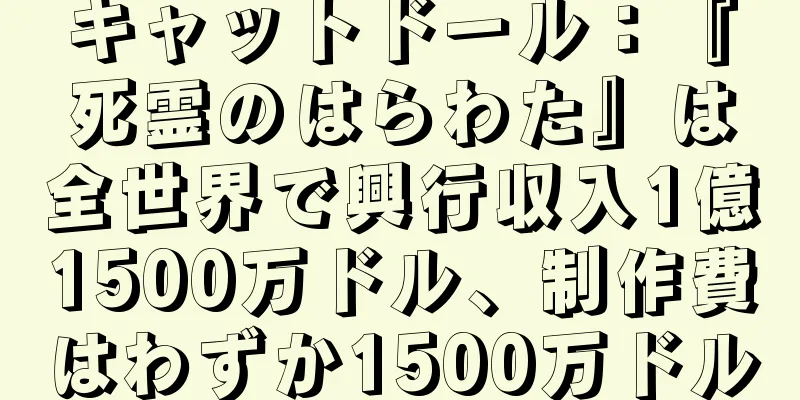キャットドール：『死霊のはらわた』は全世界で興行収入1億1500万ドル、制作費はわずか1500万ドル