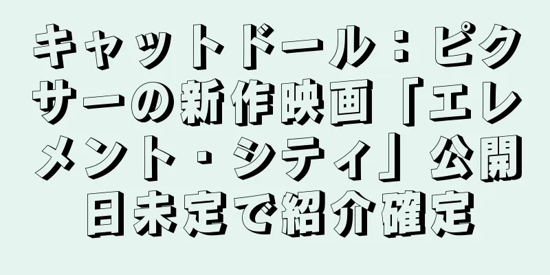 キャットドール：ピクサーの新作映画「エレメント・シティ」公開日未定で紹介確定