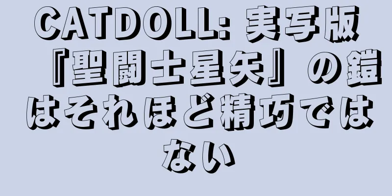 CATDOLL: 実写版『聖闘士星矢』の鎧はそれほど精巧ではない
