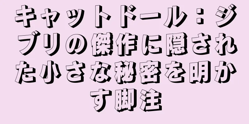 キャットドール：ジブリの傑作に隠された小さな秘密を明かす脚注