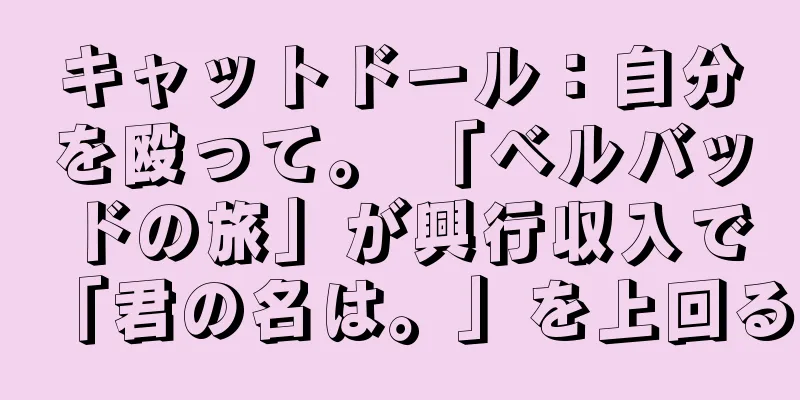 キャットドール：自分を殴って。 「ベルバッドの旅」が興行収入で「君の名は。」を上回る