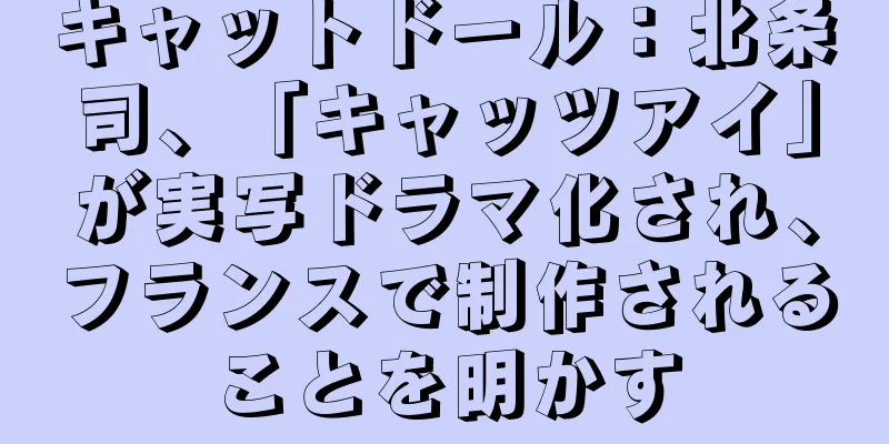 キャットドール：北条司、「キャッツアイ」が実写ドラマ化され、フランスで制作されることを明かす