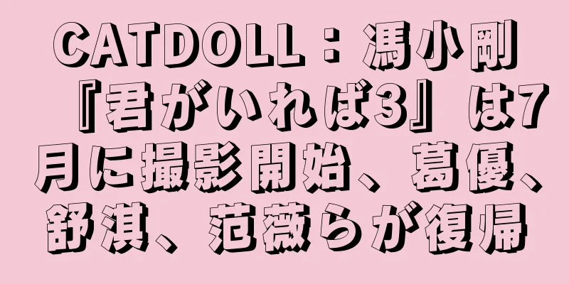 CATDOLL：馮小剛『君がいれば3』は7月に撮影開始、葛優、舒淇、范薇らが復帰
