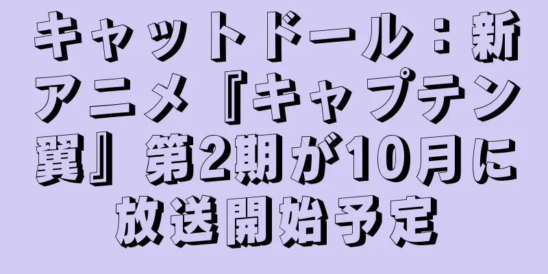 キャットドール：新アニメ『キャプテン翼』第2期が10月に放送開始予定