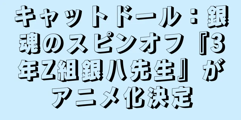 キャットドール：銀魂のスピンオフ『3年Z組銀八先生』がアニメ化決定