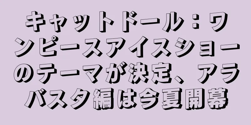 キャットドール：ワンピースアイスショーのテーマが決定、アラバスタ編は今夏開幕