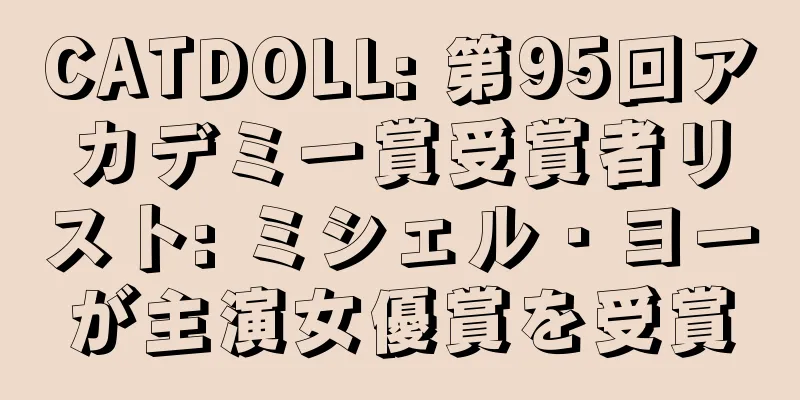 CATDOLL: 第95回アカデミー賞受賞者リスト: ミシェル・ヨーが主演女優賞を受賞