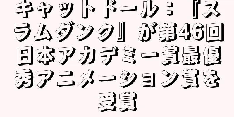 キャットドール：『スラムダンク』が第46回日本アカデミー賞最優秀アニメーション賞を受賞