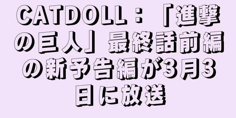 CATDOLL：「進撃の巨人」最終話前編の新予告編が3月3日に放送