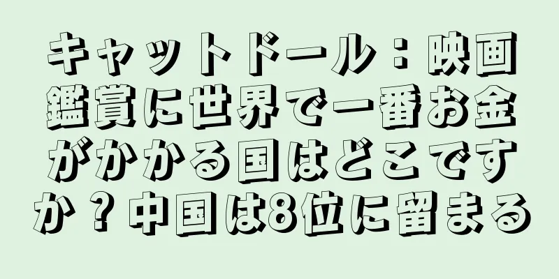 キャットドール：映画鑑賞に世界で一番お金がかかる国はどこですか？中国は8位に留まる