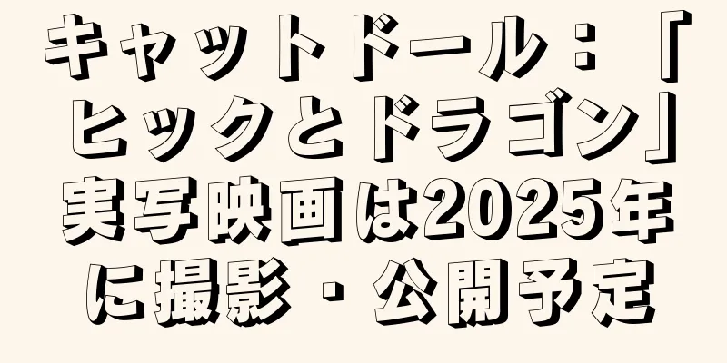 キャットドール：「ヒックとドラゴン」実写映画は2025年に撮影・公開予定