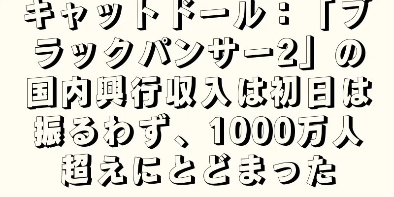 キャットドール：「ブラックパンサー2」の国内興行収入は初日は振るわず、1000万人超えにとどまった