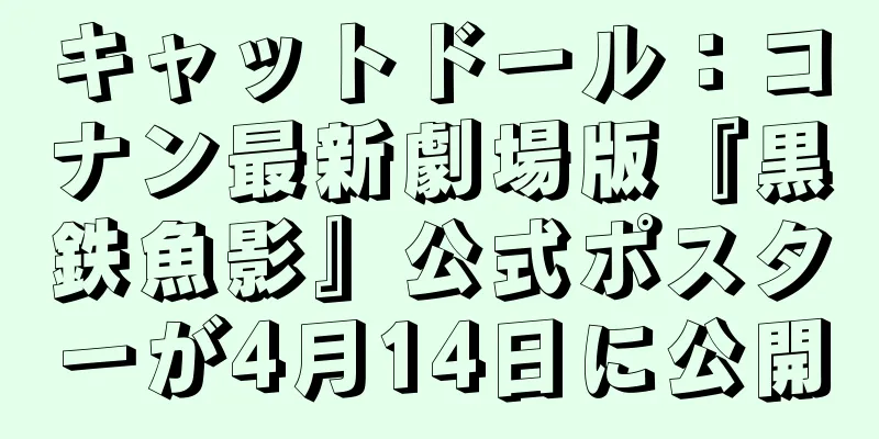 キャットドール：コナン最新劇場版『黒鉄魚影』公式ポスターが4月14日に公開