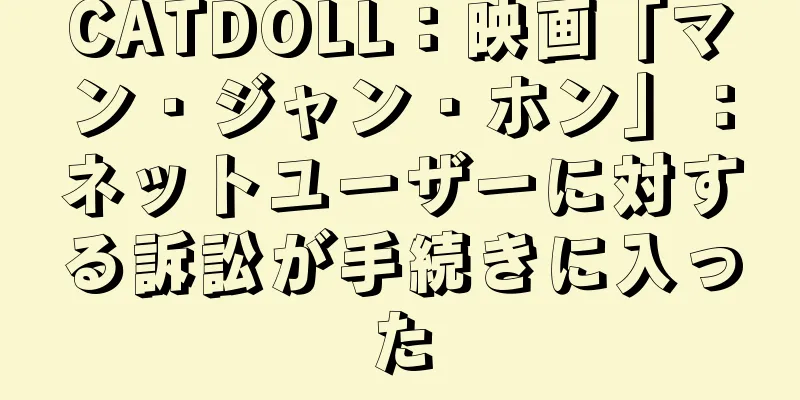 CATDOLL：映画「マン・ジャン・ホン」：ネットユーザーに対する訴訟が手続きに入った