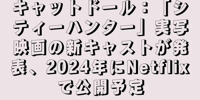 キャットドール：「シティーハンター」実写映画の新キャストが発表、2024年にNetflixで公開予定