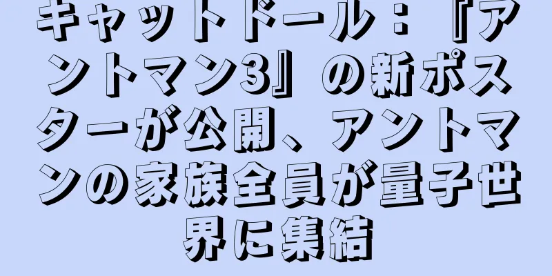 キャットドール：『アントマン3』の新ポスターが公開、アントマンの家族全員が量子世界に集結