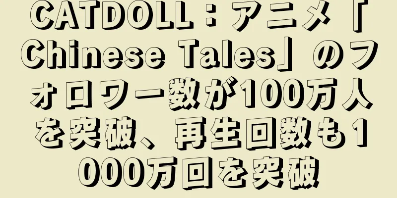 CATDOLL：アニメ「Chinese Tales」のフォロワー数が100万人を突破、再生回数も1000万回を突破