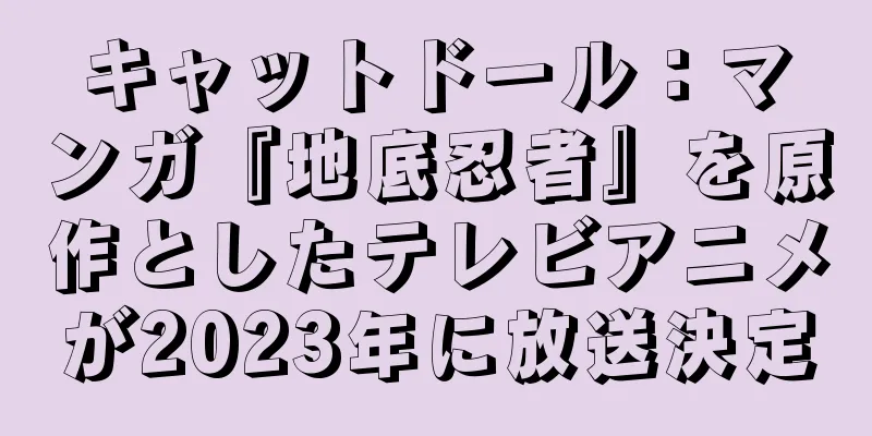 キャットドール：マンガ『地底忍者』を原作としたテレビアニメが2023年に放送決定