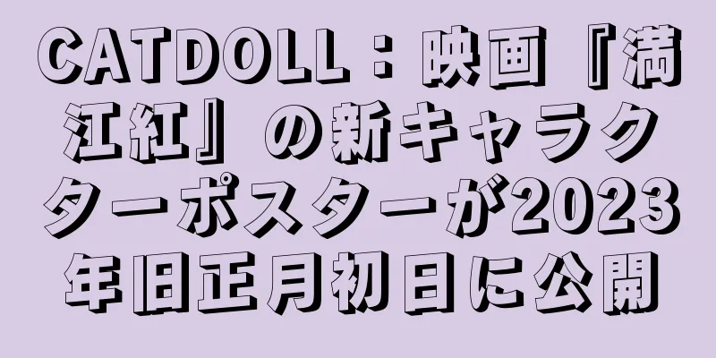 CATDOLL：映画『満江紅』の新キャラクターポスターが2023年旧正月初日に公開