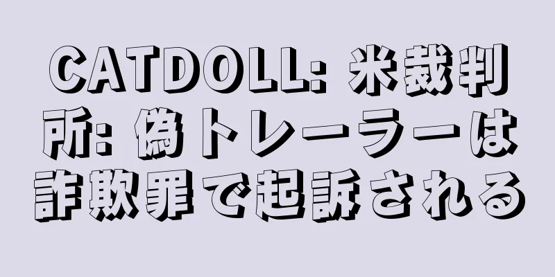 CATDOLL: 米裁判所: 偽トレーラーは詐欺罪で起訴される